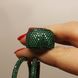 Срібна каблучка "Grande Emerald", Смарагдовий, 15, Зелений
