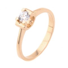 Золотое кольцо с фианитом K11679, уточнюйте