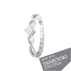 Серебряное кольцо с цирконием SWAROVSKI ZIRCONIA К2С/493