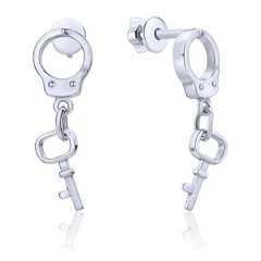Срібні сережки "Handcuffs"
