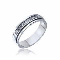 Обручальное золотое кольцо с бриллиантами 31174 40б, 15, Белый