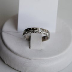 Серебряное кольцо "illusion", Белый, 15, Белый