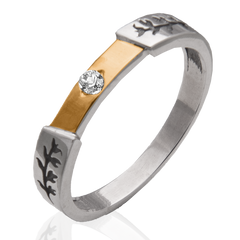 Серебряное женское кольцо "Juventa", уточнюйте, Белый