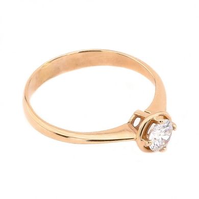Золотое кольцо с бриллиантом RO02758, уточнюйте