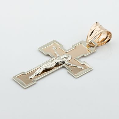Золотой крестик с распятием p13961