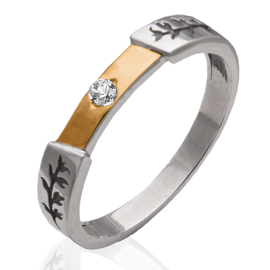 Серебряное женское кольцо "Juventa", уточнюйте, Белый