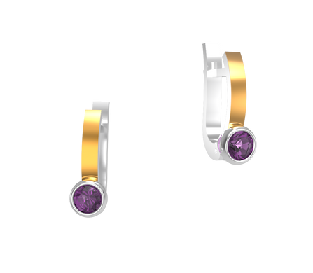 Серебряный набор серьги и кольцо "Asmera"