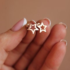 Позолочені сережки "STARS"