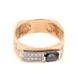 Золотое мужское кольцо с сапфиром и бриллиантами 11037-1sph, уточнюйте