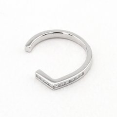 Открытое серебряное кольцо с фианитами K11885, уточнюйте
