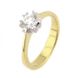 Золотое кольцо с бриллиантом YZ27167, уточнюйте, Діамант 1КР-57-0,71-2/3А