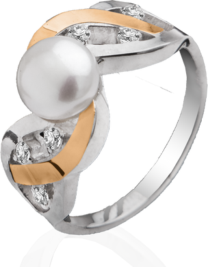 Серебряное женскоё кольцо "Charm", уточнюйте, Белый