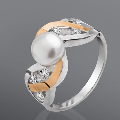 Серебряное женскоё кольцо "Charm", уточнюйте, Белый