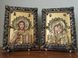 Зображення Вінчальна пара ікон Господь Спаситель і Божа Матір Казанська з сухозлітним золотом