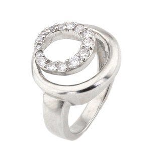 Серебряное кольцо с фианитами K11578, уточнюйте