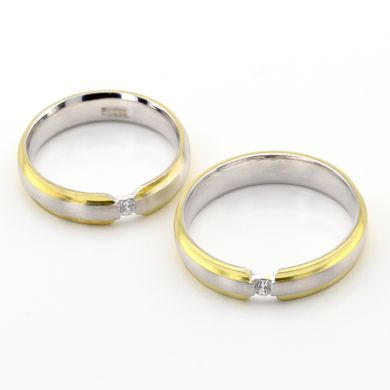 Серебряное обручальное кольцо 19002s-fia-yellow, уточнюйте
