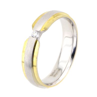 Серебряное обручальное кольцо 19002s-fia-yellow, уточнюйте