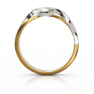 Золотое кольцо с бриллиантом "Nicole", уточнюйте, 1Кр57-0.03-4/4, Белый