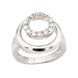 Серебряное кольцо с фианитами K11578, уточнюйте
