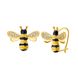 Позолочені сережки "Уellow Bee", Мікс кольорів, Мікс кольорів