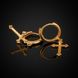 Золотые серьги кольца "Fortune", 2.57
