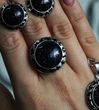 Серебряное кольцо "Camilla Night", Черный, 15, Черный