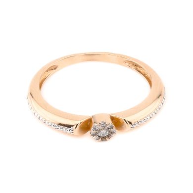 Золотое кольцо с бриллиантами X424-1, уточнюйте