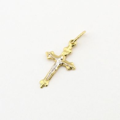 Золотой крестик с распятием P13657