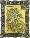Зображення Лита ікона Георгій Побідоносець з сусальним золотом