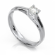 Золота каблучка з діамантом "Talullah", уточнюйте, 1Кр57-0,21-3/1, Білий