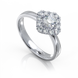 Золотое кольцо с бриллиантами "Niamh", уточнюйте, 12Кр57-0,21-1/4; 1Кр57-0,25-2/3, Белый