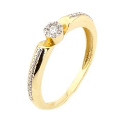 Золотое кольцо с бриллиантами X424-3, уточнюйте