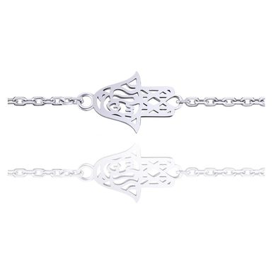 Срібний браслет "Долоня" 75089, 17-19