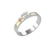 Серебряное женское кольцо "Bangi", уточнюйте, Белый