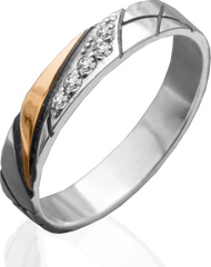 Серебряное женское кольцо "Francesca", уточнюйте, Белый