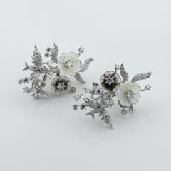Фото Срібні сережки Квіти