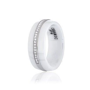 Серебряное кольцо с керамикой КК2ФК1/1003-18,5
