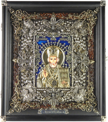 Фото Икона литая Святой Николай Чудотворец