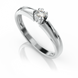 Золотое кольцо с бриллиантом "Skye", уточнюйте, 1Кр57-0.08-4/4, Белый