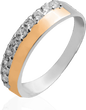 Серебряное женское кольцо "Amalia", уточнюйте, Белый