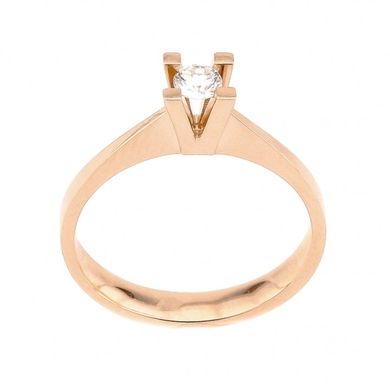 Золотое кольцо с бриллиантом YZ6428, уточнюйте