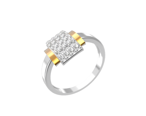 Серебряное женское кольцо "Antalya", уточнюйте, Белый