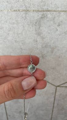 Срібний браслет з перламутром