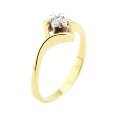 Золотое кольцо с бриллиантом YZ19094, уточнюйте
