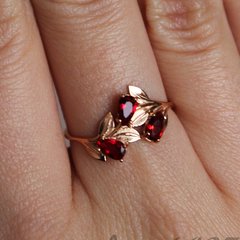 Фото Позолоченное кольцо "Lilac"