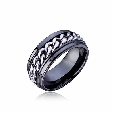 Серебряное кольцо с1135ч, уточнюйте, Черный