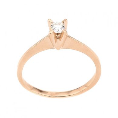 Золотое кольцо с бриллиантом YZ6369, уточнюйте