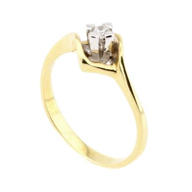 Золотое кольцо с бриллиантом YZ19094, уточнюйте