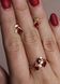 Фото Позолоченное кольцо "Lilac"