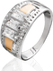 Серебряный набор серьги и кольцо "Triad"